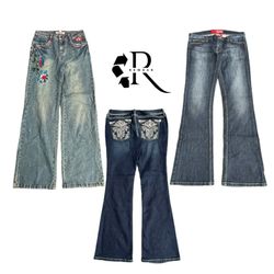 Y2K Paris Hilton Girls Denim Jeans RW-2140