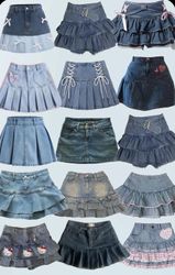 Y2K Denim Mini Skirts - (16/06)