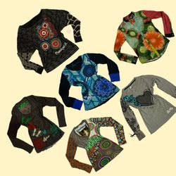 Y2K Graphics Printed Tops Ft Desigual