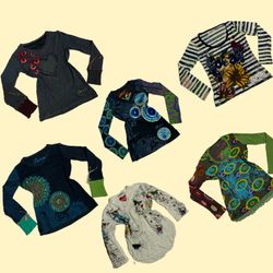 Y2K Graphics Printed Tops Ft Desigual