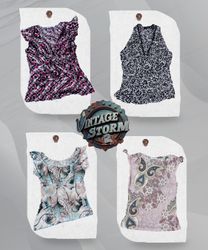 Y2K Urban Grace Poly Blouse
