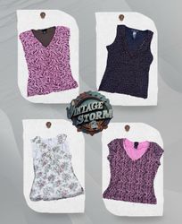 Y2K Girly Glam Poly Blouse