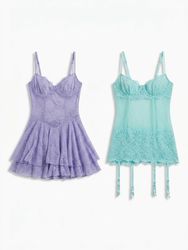 (FV-1724) Y2K Lace Babydoll Dress Collection