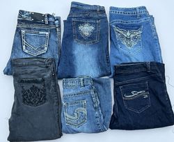Unbranded embroidery jeans 12 pcs Bundle #15