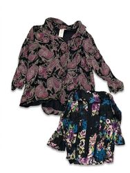 (FV-1728) Y2K Floral Mesh Top Collection