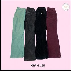 Y2K Corduroy Pants – High Waist Wide Leg Streetwea..