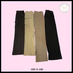 Trendy High Waist Poly Pants – Soft Stretch Everyd..