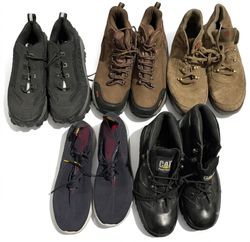 26008 Vintage Caterpillar & Hiking Boots Bundle (5..
