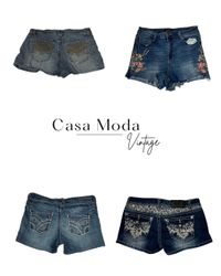 160626-7 y2k denim micro shorts 10 pcs