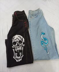 CR9252 Upcycled Embroidered Jeans