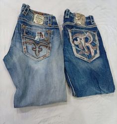 CR9253 Vintage Rock Revival Men’s Jeans