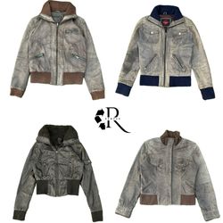 Y2K Unique Girls Leather Jacket RW-2145