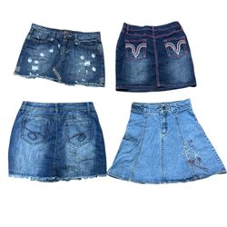 Y2K Denim Mini skirt 10 pcs At 1065