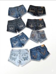 Vintage Y2K/McBling Rhinestone & Embroidered Denim..