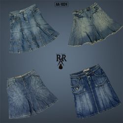 Y2K Britney Era Denim Midi Skirts (AA-1024)