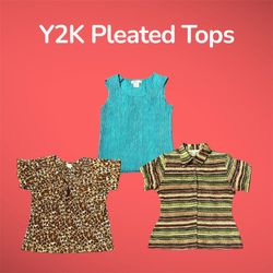 Y2K Pleated Tops - (17/06)