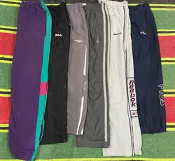 Mixed branded track pants