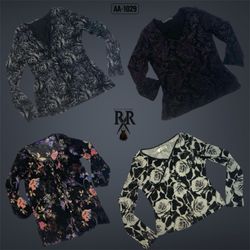 Y2K All Black Rave Full Sleeve Tops (AA-1029)