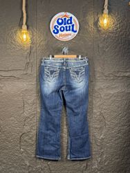 Y2K Embroidery and Embellished Flare Jeans