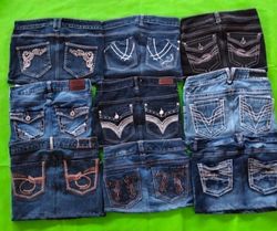 Y2K Back Embroidery Denim Skirts