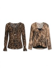 (FV-1748) Vintage Animal Print Tops Bundle | Leopa..