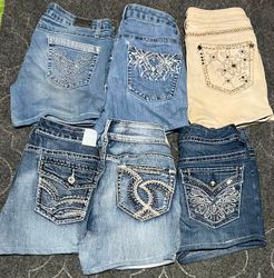 MAURICES EARL AND OTHER BRAND MINI MICRO SHORTS (2..