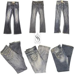 Y2K IT Girl Embroidery Denim Jeans - SS-047