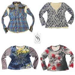 Y2K Blue Moon Full Sleeve Tops - SS-048