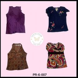 Y2K Floral Printed Poly Blouse | Short Sleeve Fash..