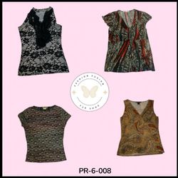 Printed Poly Button-Up Blouse S.S | Retro Streetwe..