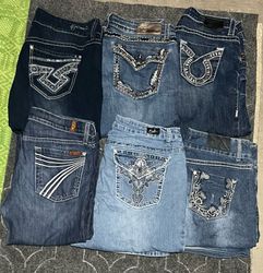 Unbranded embroidery jeans Bundle 1