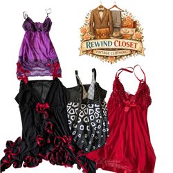 Vintage Y2K Lingerie Nightwear Bundle | Satin Lace..