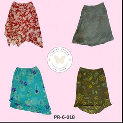 Chic Printed Poly Skirt – Soft Flowing Summer Styl..