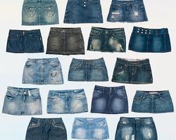 Y2K Denim Mini Skirts