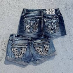 Miss me, rock revival and true religion shorts
