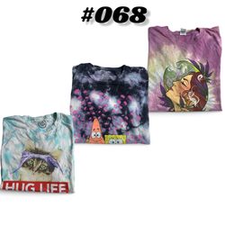 Vintage SpongeBob & Graphic Tie-Dye Tees Bundle (b..