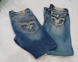 CR9302 Vintage Rock Revival Men’s Jeans