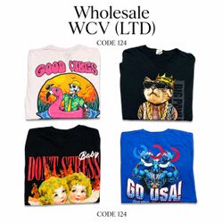 Cartoon Printed T Shirt (Wcv: 124)