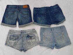 CR9305 Upcycled Y2K Mini Denim Shorts