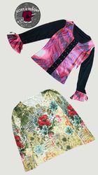 Y2k long sleeve blouse WR1836