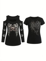 (FV-1756) Y2K Grunge Aesthetic Details BabyTees