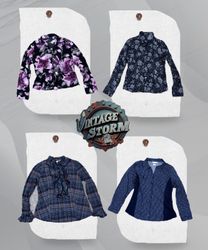 Y2K Office Blouse
