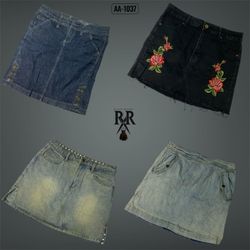 Y2K Britney Era Denim Mini Skirts (AA-1037)