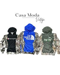 Upcycled Branded Hoodies-Camo Green Edition 2/2-1