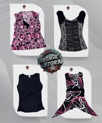 Y2K Urban Serene Poly Blouse