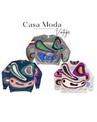 Upcycled Applique Jersey Sweatshirts 3/5-1