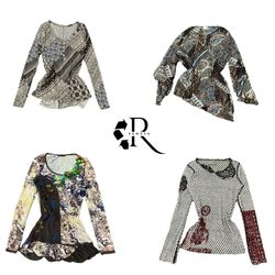 Y2K Grunge Girl Printed Full Sleeve Tops RW-2150