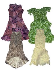 Y2K  Fit and Flare Poly dresses | V-T516
