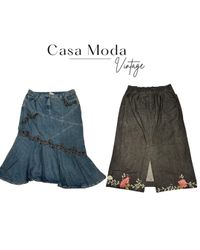 180626-24 denim maxi skirts 10 pcs