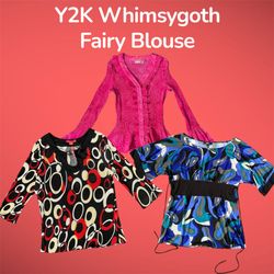 Y2K Whimsygoth Fairy Bluse - (18/07)
